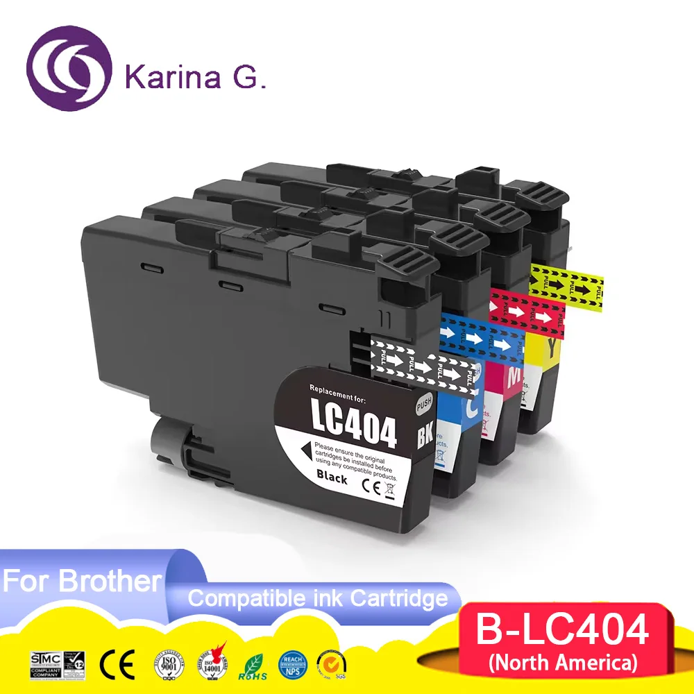 

Стандартная емкость LC404 LC 404, совместимый картридж премиум-класса для принтера Brother MFC-J1205W, MFC-J1215W
