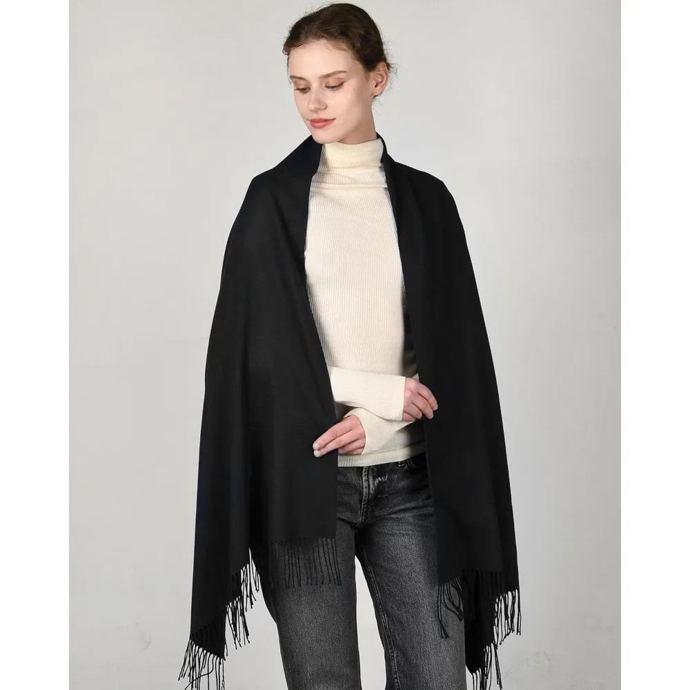 وشاح الشتاء للنساء شال الباشمينا يلتف الكشمير يشعر الدفء بطانية الموضة والأوشحة الهدايا