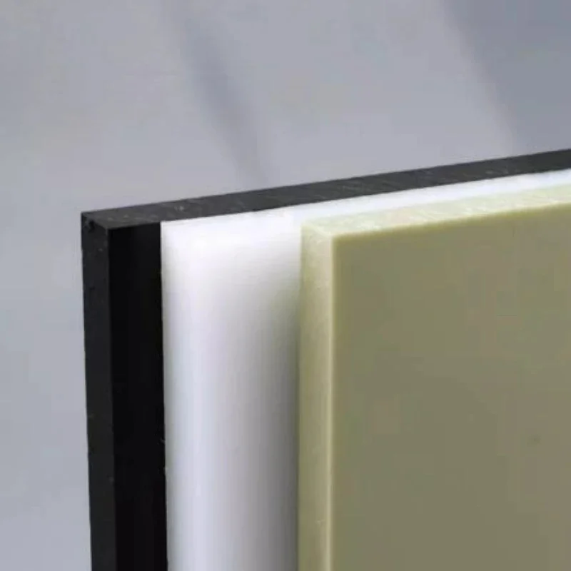 Polypropylene PP Sheet Plate 2-30mm Thick, Black White Grey Size 50-300mm, Chemical Resistant for CNC Machining Lab