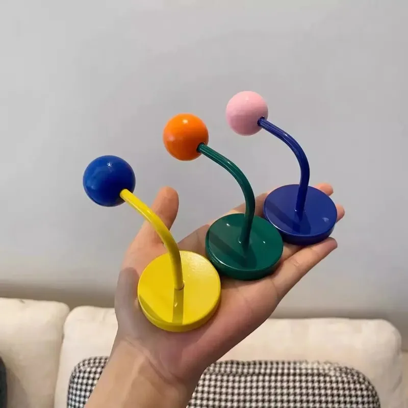 1PC Color Creative Magnetic Hook No Punch Magnetic Hook Kitchen Bathroom Door Refrigerator Strong Traceless Decoration