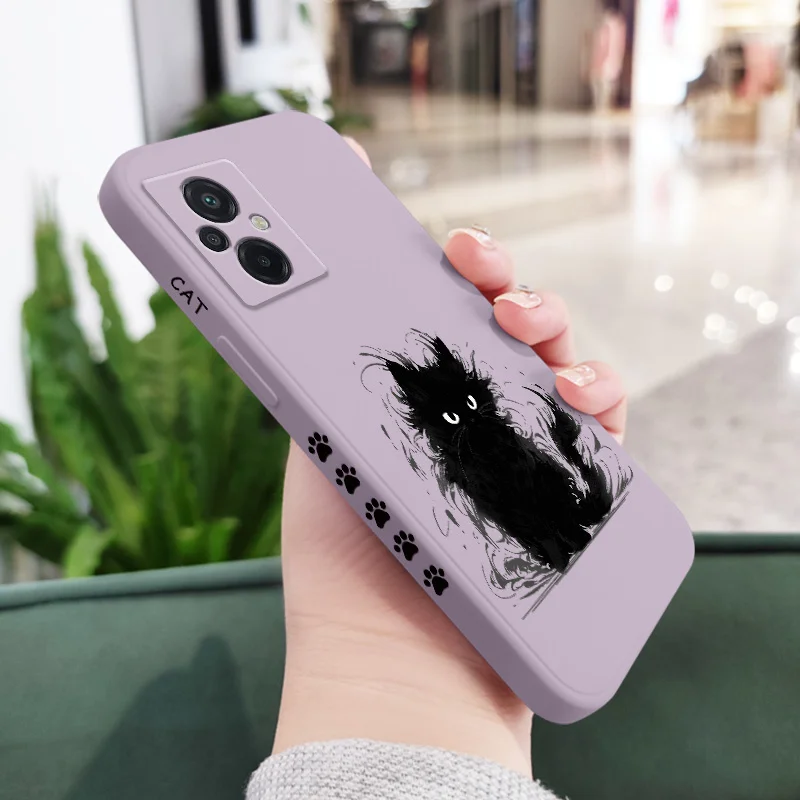 Briquettes Cat Phone Case For Xiaomi Poco M6 X6 F6  M5 M5S F5 X5 F4 X4 M4 F3 M3 X3 F2 Pro 4G 5G GT NFC Silicone Cover