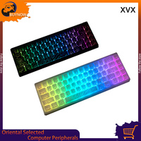 XVX M67 JadeStone Mechanical Keyboard IMD-Tech Keycaps Add Stabilizers LED Tri-Mode Topographic Keyboard Gaming Keyboard