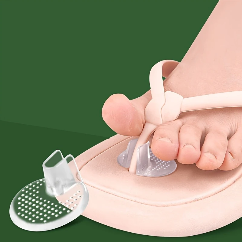 4er-Pack Weiche Gel-Zehenpolster Schutzpolster für Zehensteg-Sandalen Verbesserte Griffigkeit Komfort-Einlagen