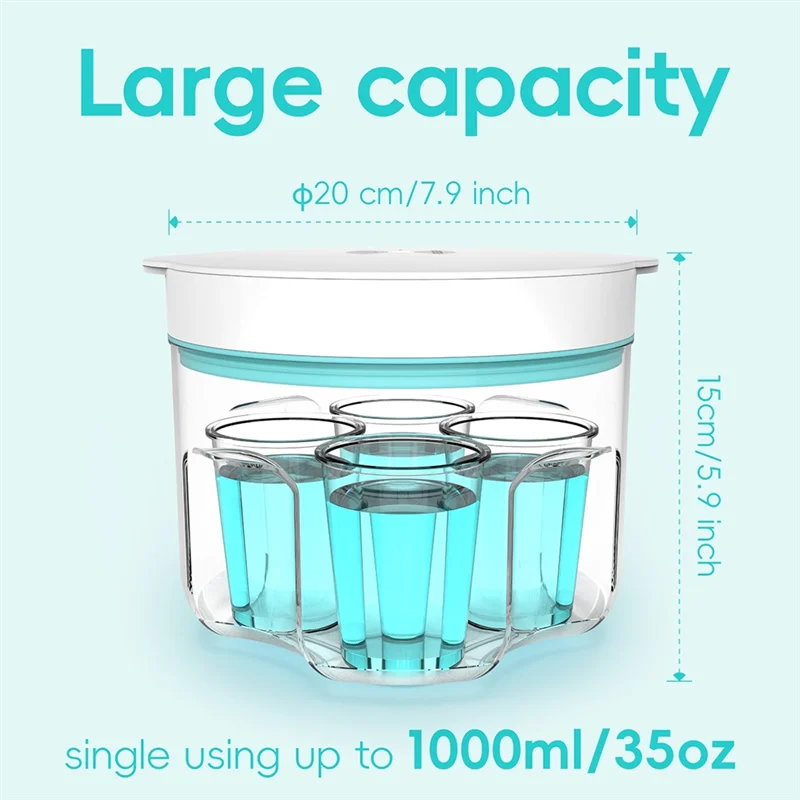 AB35-لأداة إزالة فقاعات راتنجات الإيبوكسي - تصميم مطور يزيل 99% فقاعات في دقائق، 95Kpa آلة بدون هواء بقابس أمريكي أمريكي
