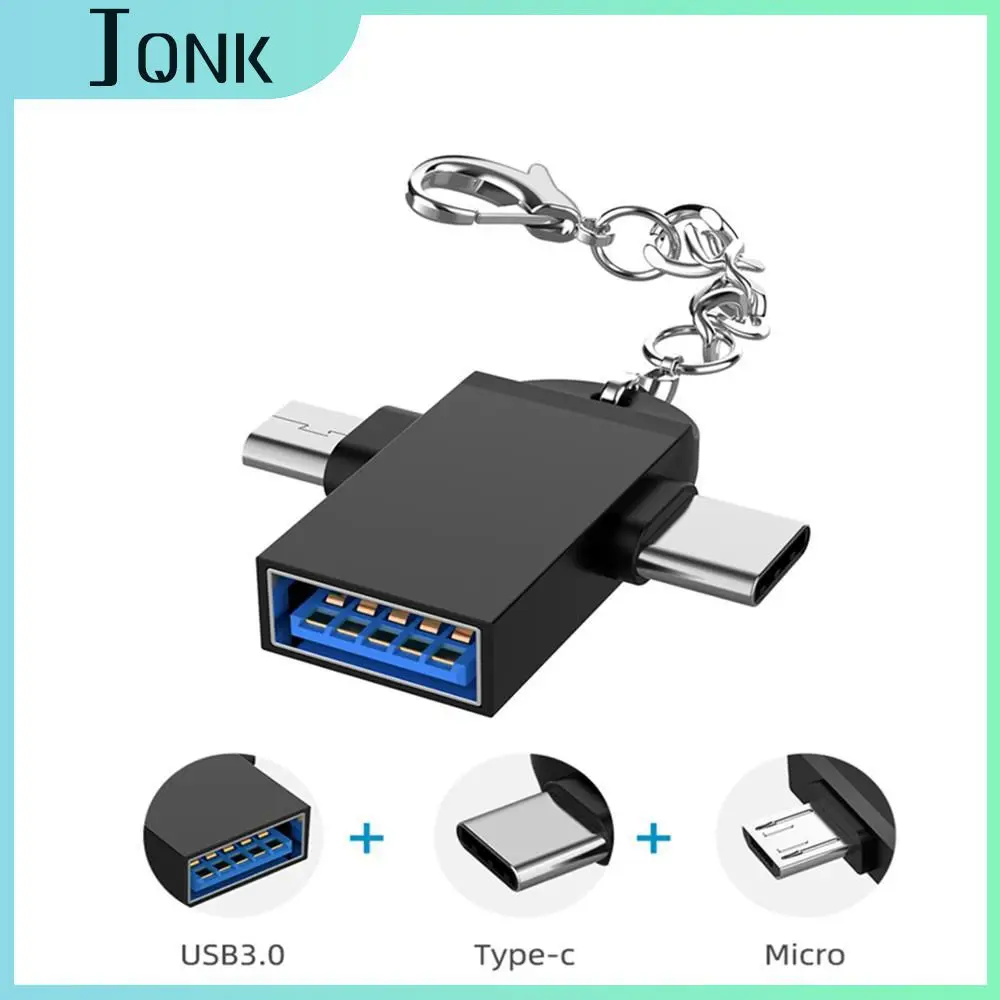 2-in-1 Type-C Micro USB OTG Adapter For Android Huawei USB 3.1 Data Transmit Converters For Tablet Hard Disk Drive Phone New