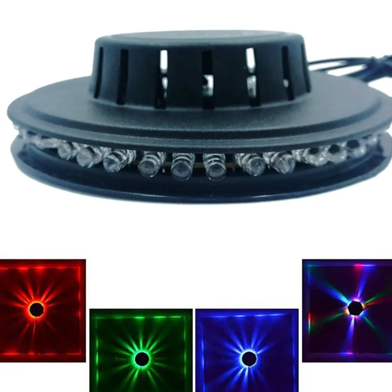 New 5W RGB Sound Activated Rotating Disco Light USB Colorful 48led Bulb Effect for LED Bar Stage KTV Show Home Party Decoration