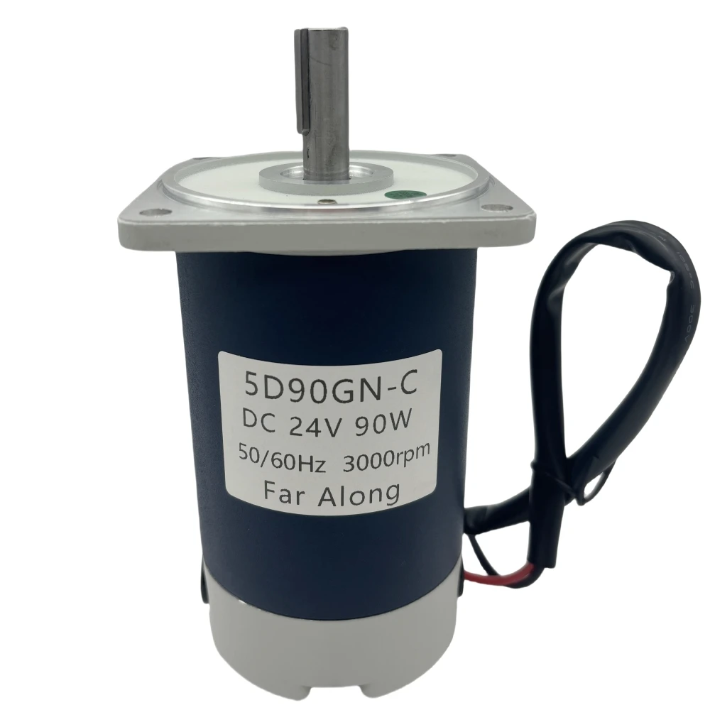 

90W Electric Micro DC High Speed Motors 12V 24V 1800/3000RPM Long Life Adjustable Speed Reversible DC Permanent Magnet Motor