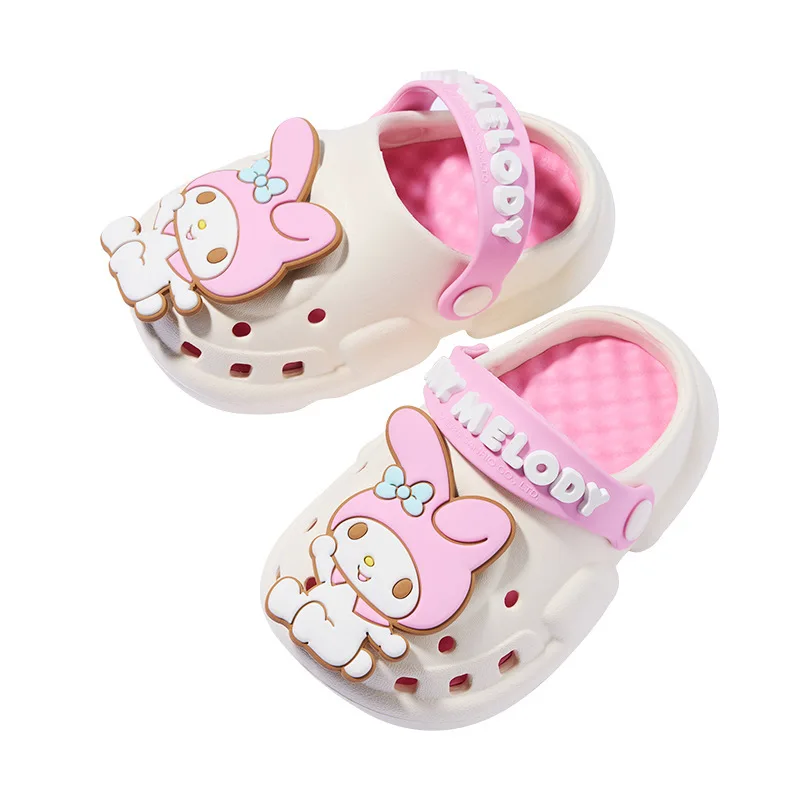 Sanrio Summer Kids Sandals Hole Children\'s Shoes Slippers Soft Anti-Skid Cartoon Hole Baby Shoes Sandy Beach For Boys Girls