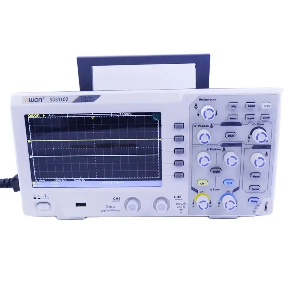 OWON SDS1102 Digital Oscilloscope 2 Channel 100MHz Bandwidth 1GS/s Sample Rate