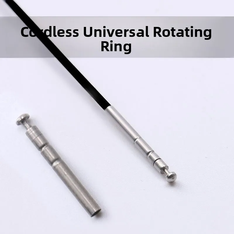 

Высокопрочное проводное кольцо для удилища из нержавеющей стали, универсальное вращение, красная веревочная головка, аксессуары для удилища