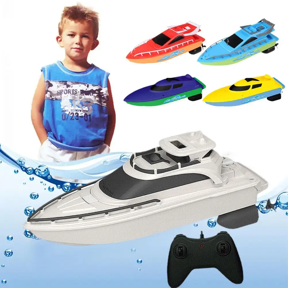 Remote Control Boats Can Be Launched To Simulate High-Speed Speedboats Electric Steamboats Children Boys Water Park Toys Outdoor