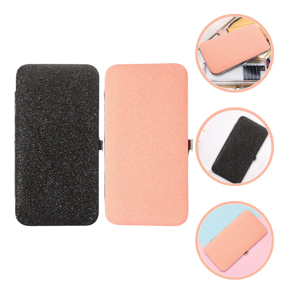 Soporte para pinzas de pestañas, Estuche De Viaje resistente para pinzas de precisión, solución protectora de almacenamiento, 2 uds.