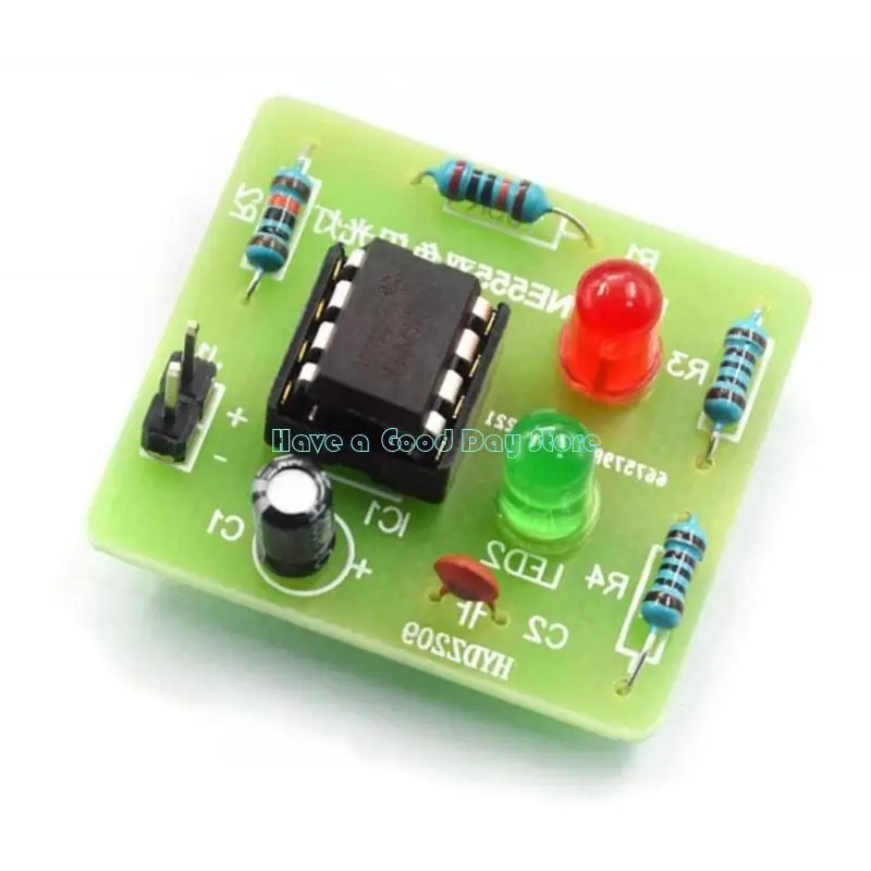 462D Educational Practice Flashing Light Adjustable Blinking Lights Double Color LED