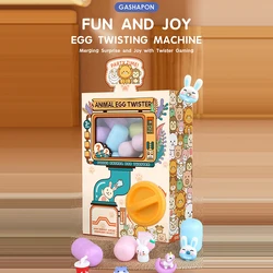 Children's Egg Catcher Child Fun Egg Twisting Machine Toys Cartoon-Themed Capsule Dolls Catch Dolls Toys Mini Claw Machine