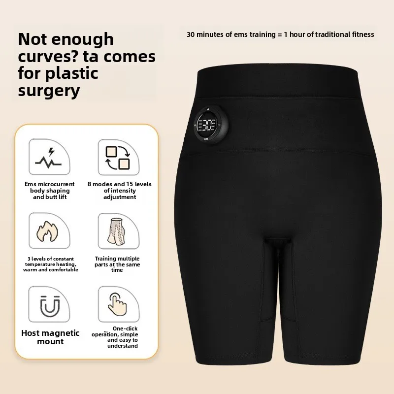 HANRIVERWomen's Toning Pants - 29 Intensity Levels Electronic Muscle Stimulator for Home Gym Yoga Slimming Shapewear view 3
