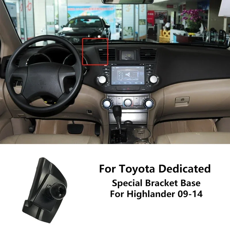 Auto-Handyhalterungsbasis für Toyota Camry Corolla RAV4 CHR Avalon Prado Highlander LandCruiser Fortuner 4Runner Innenzubehör – Detail 11