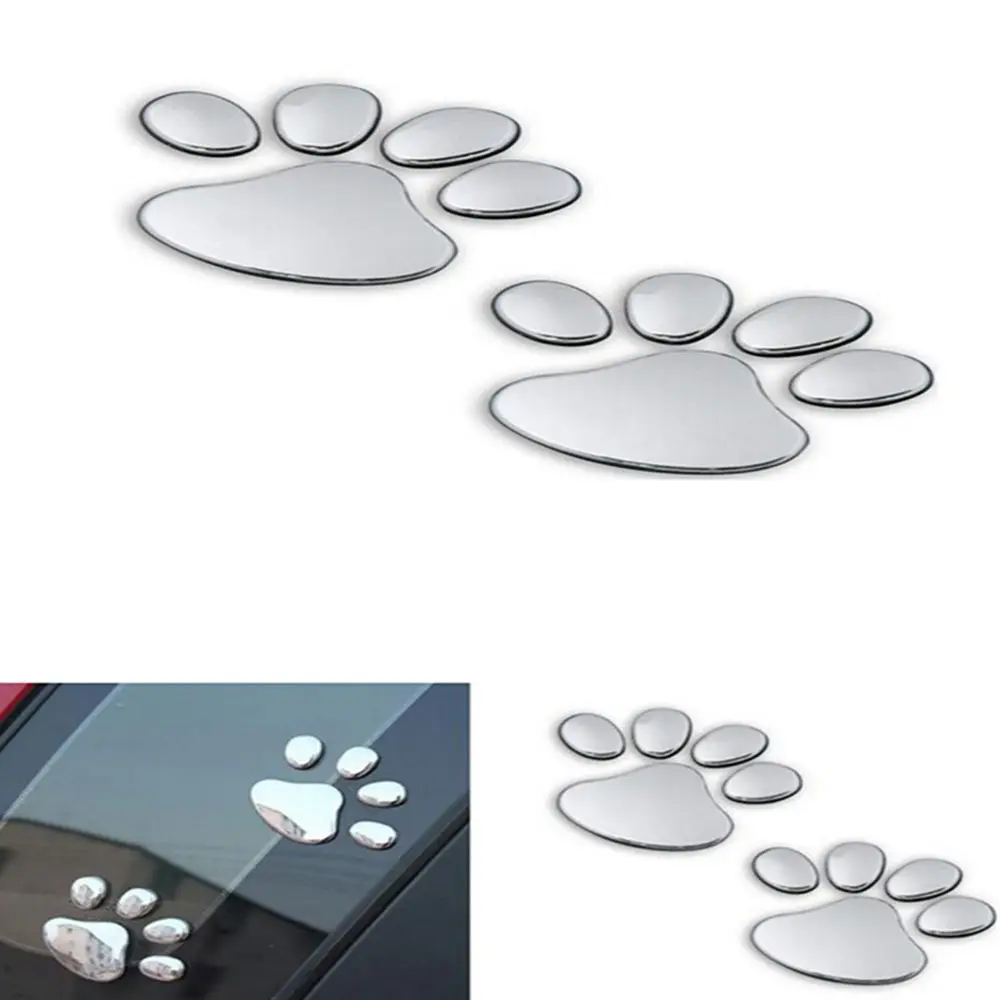 3D Sticker 100% Body Prints Dog Decal Bear Pattern Bumper Animal Foot Paw
