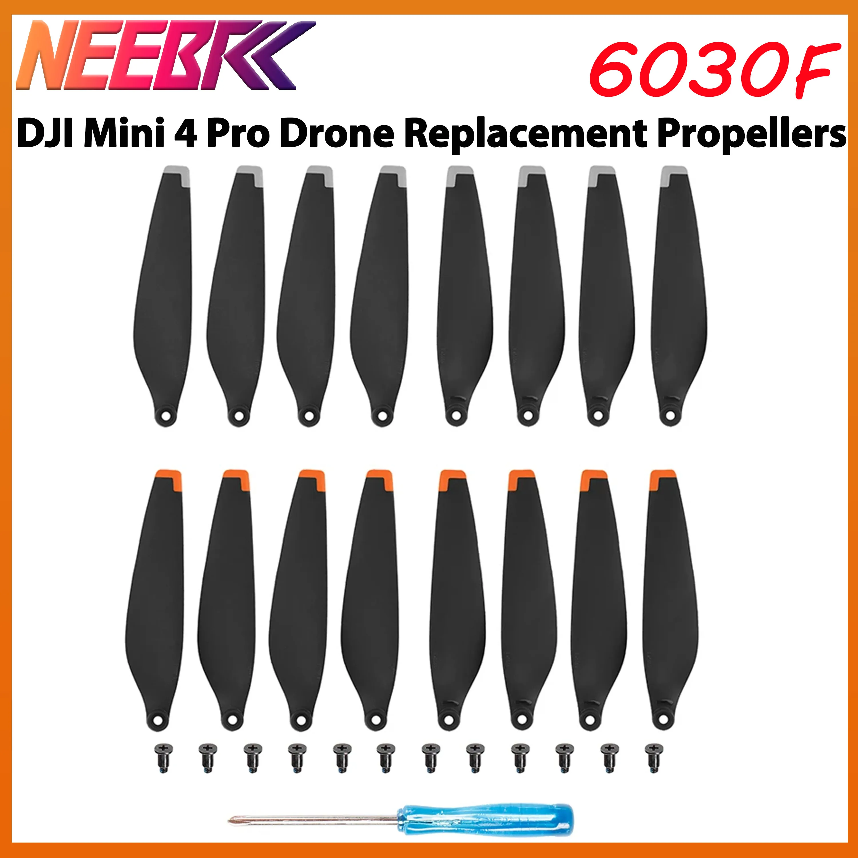 

8pcs 6030F Propeller Replacement Props Light Weight Durable for DJI MINI 4 PRO Blade Wing Fans Drone Spare Parts Accessories