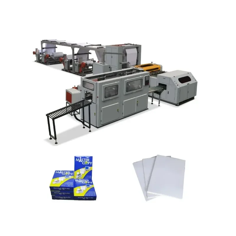 Fully Automatic A4 Paper Making Production Line High Speed Ream Cutting and Packing Machine Price A4 Paper Cutting Machine