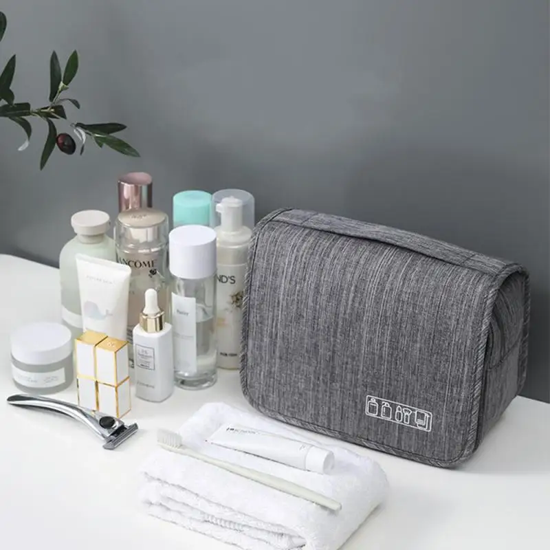 Travel Makeup Bag Waterproof Toiletries Organizer High Quality Women Neceser Bathroom Hook Wash Pouch Hook Makeup Storage Bag