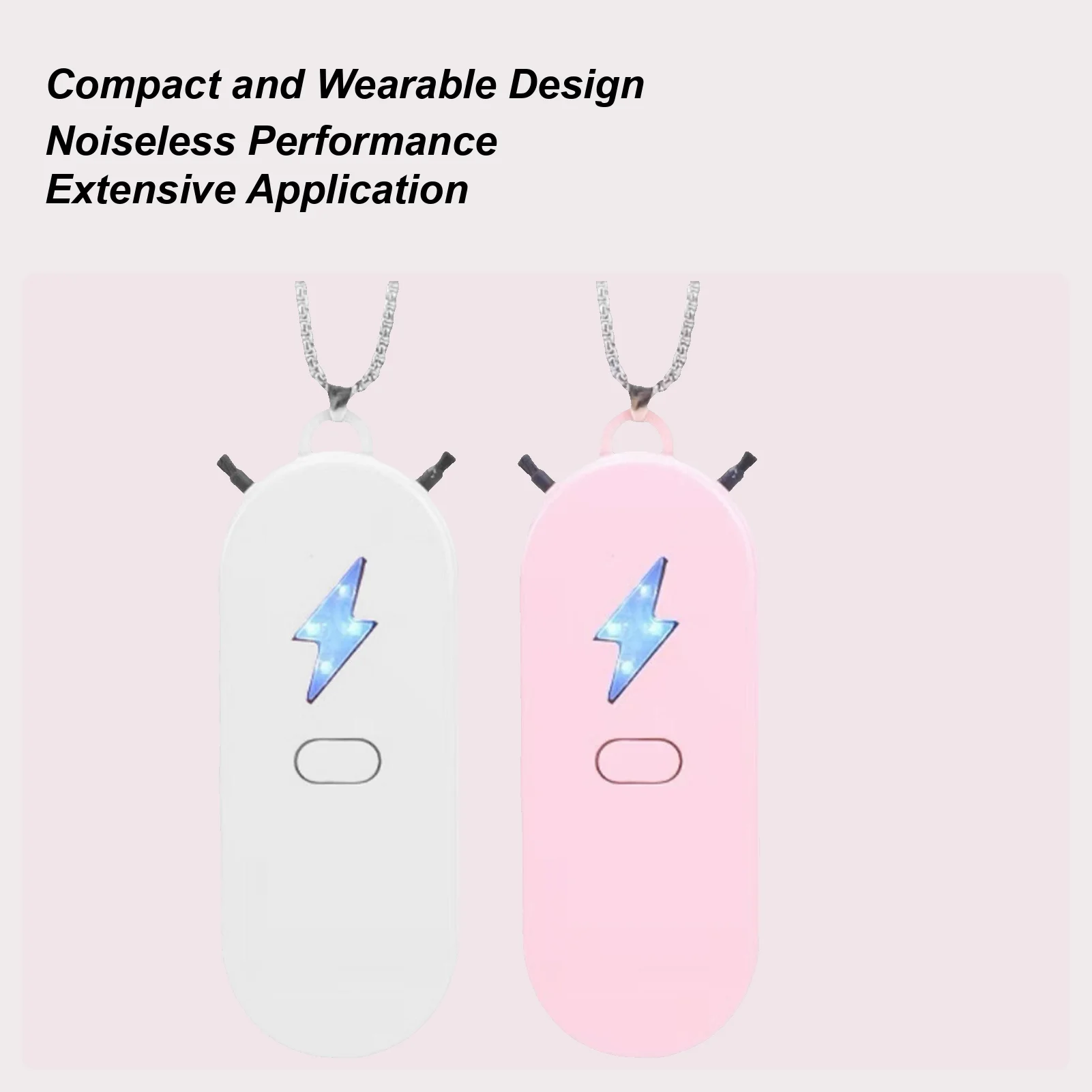 Wearable Air Purifier Air Ionizer Necklace Negative Ion Generator Portable Filter for Purifying Peculiar Smell in Car Kitchen