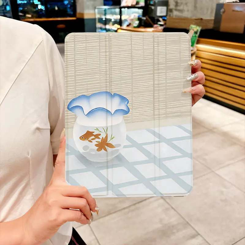 Lucky koi TABLET CASE FOR iPad pro 10/11-Inch 2020/6th/7th /8th /Air 3rd/Air 4th/9th gen/Air 5th Gen 2022/Air 11 Anti-drop