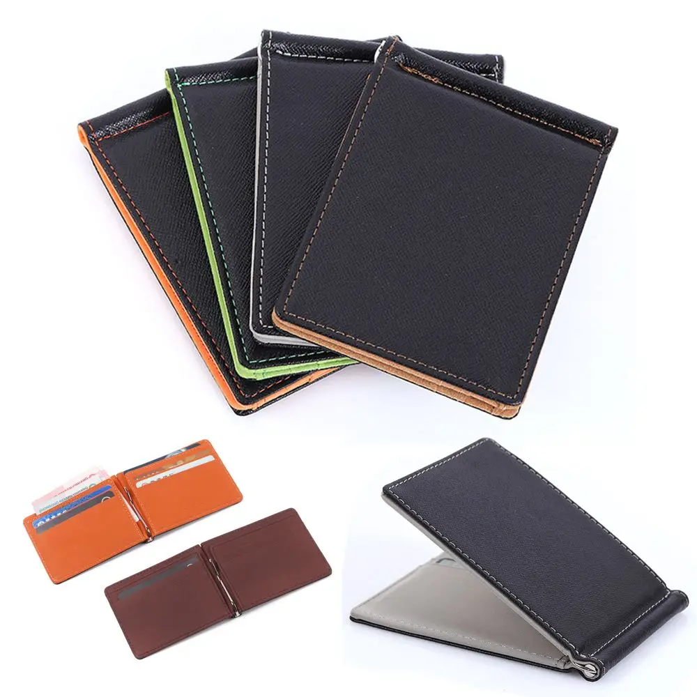 

Fashion Credit Card PU Leather Short Skin Purses ID Card Holder Bifold Money Clip Men Wallet