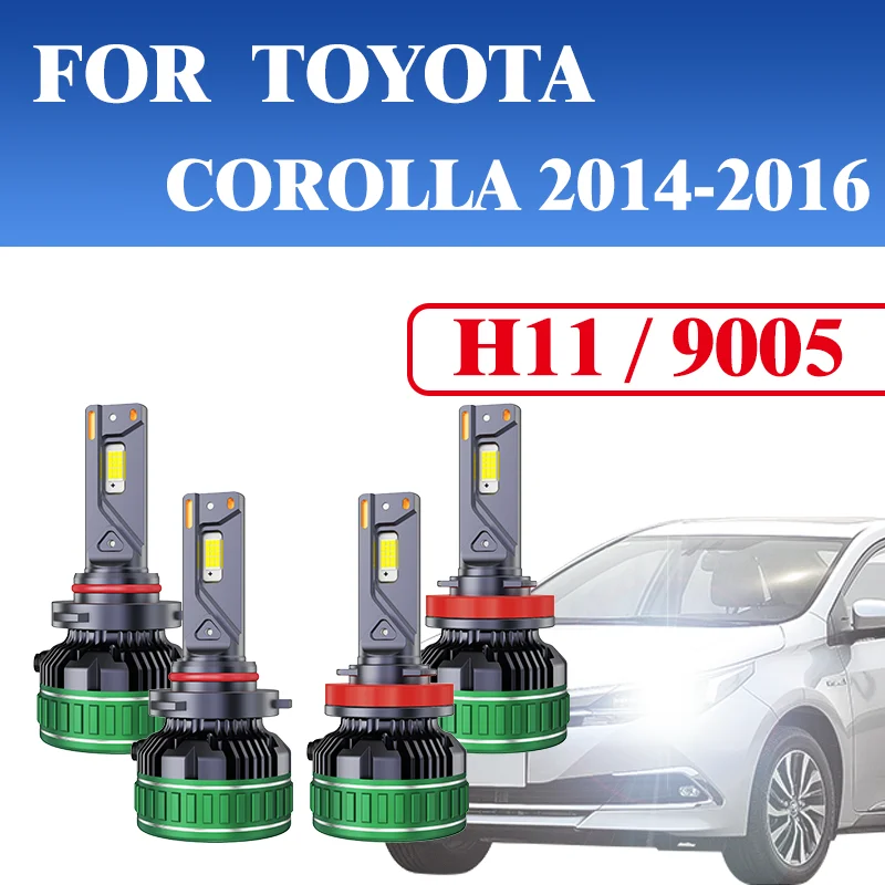 

2PCS H119005 Car Headlights Reaches An Amazing 220W And The Brightness Technology Is Upgrded Again FOR TOYOTACOROLLA 2014-2016