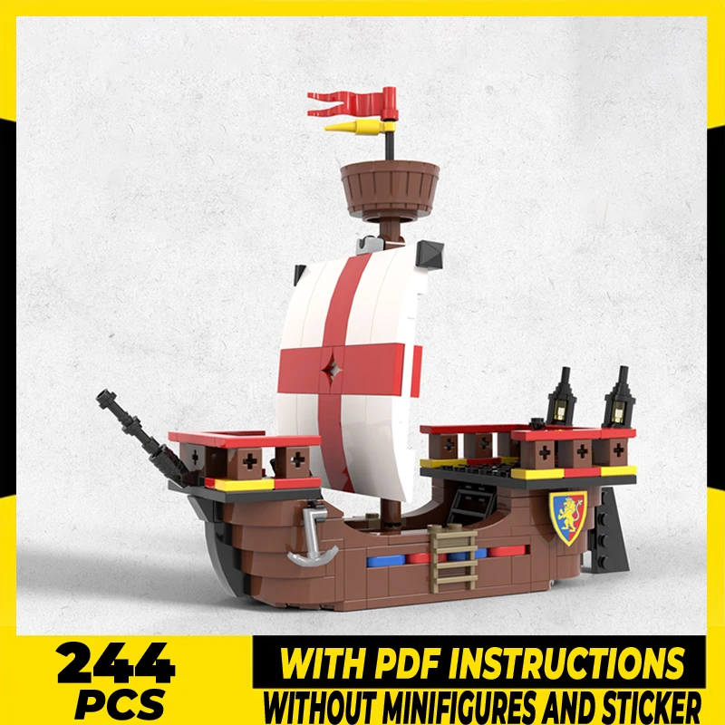 Popular Retro Model Moc Building Bricks Medieval Vintage Ships Technology Modular Blocks Gifts Christmas Toys DIY Sets Assembly