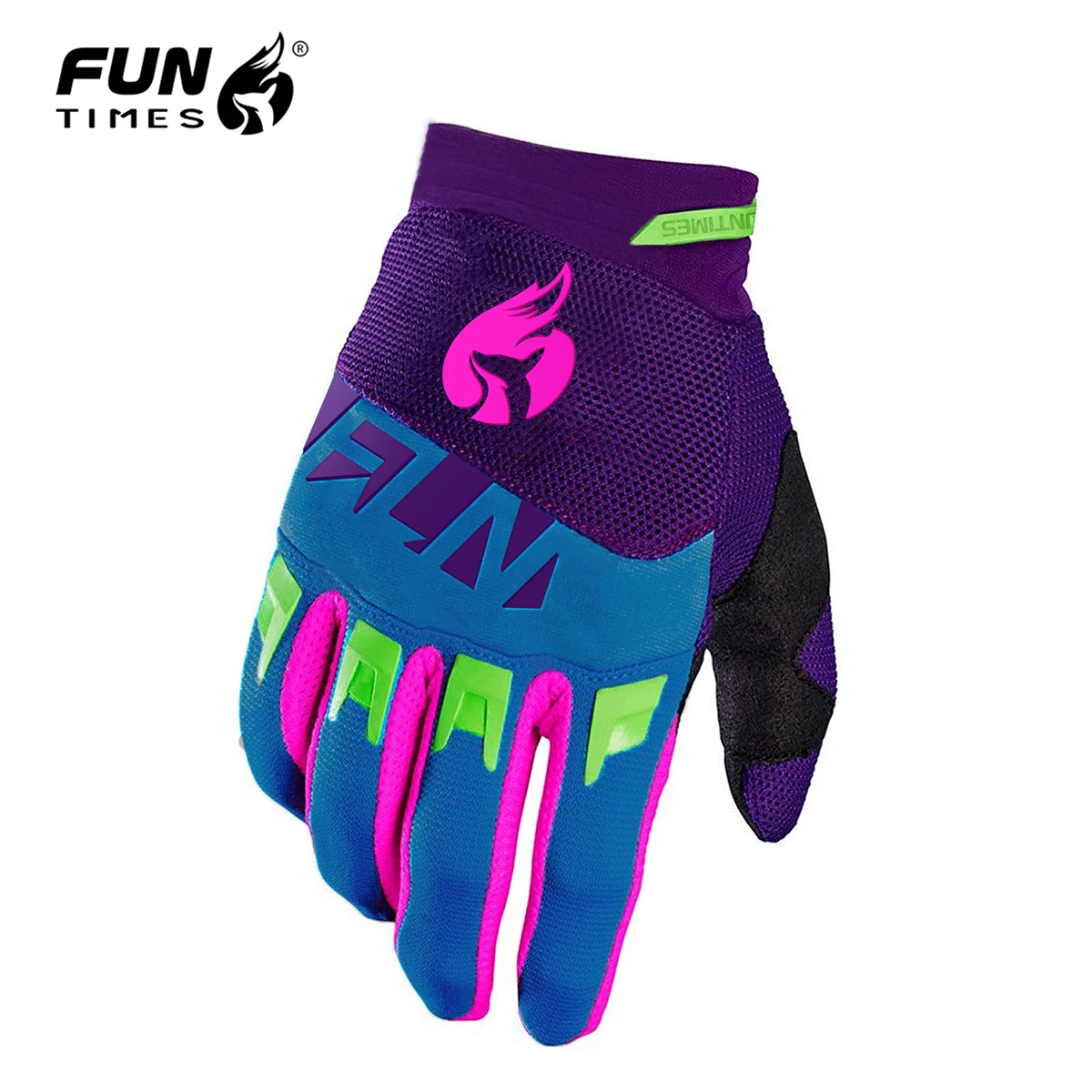 قفازات FUNTIMES للرجال للسباق على الطرق الوعرة، قفازات كاملة الأصابع للدراجات الجبلية على المنحدرات