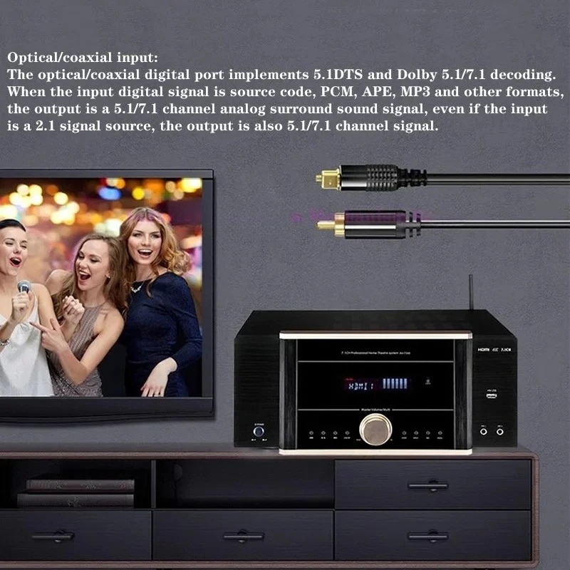7.1 panoramic sound DTS Dolby decoding network song request system 5.1 home power amplifier AV-7200