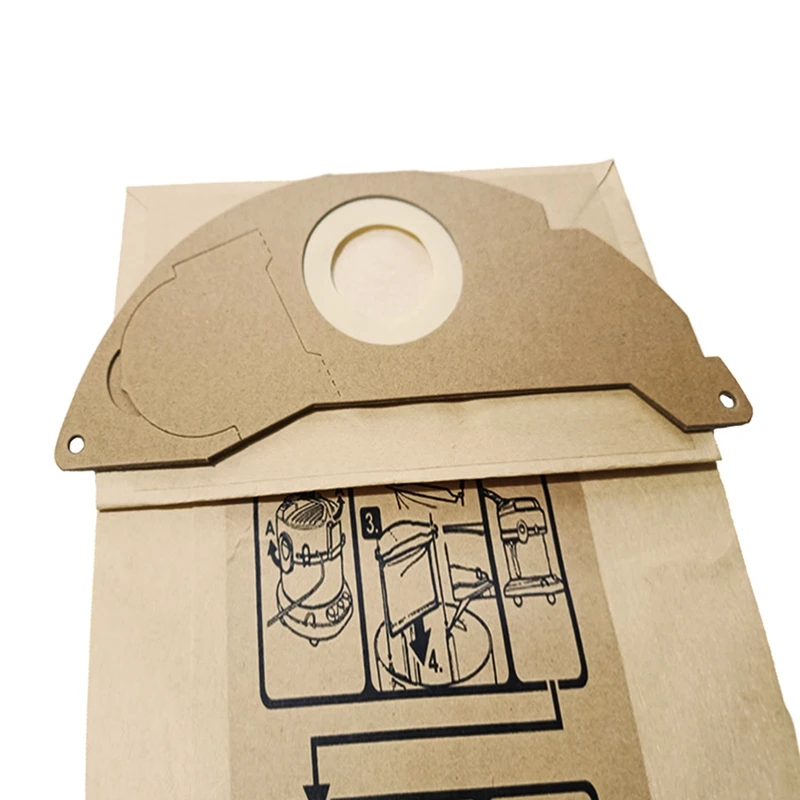 Bolsa de polvo de repuesto para KARCHER WD2250 A2004 A2054 MV2 WD2, accesorios para Robot aspirador, bolsas de papel