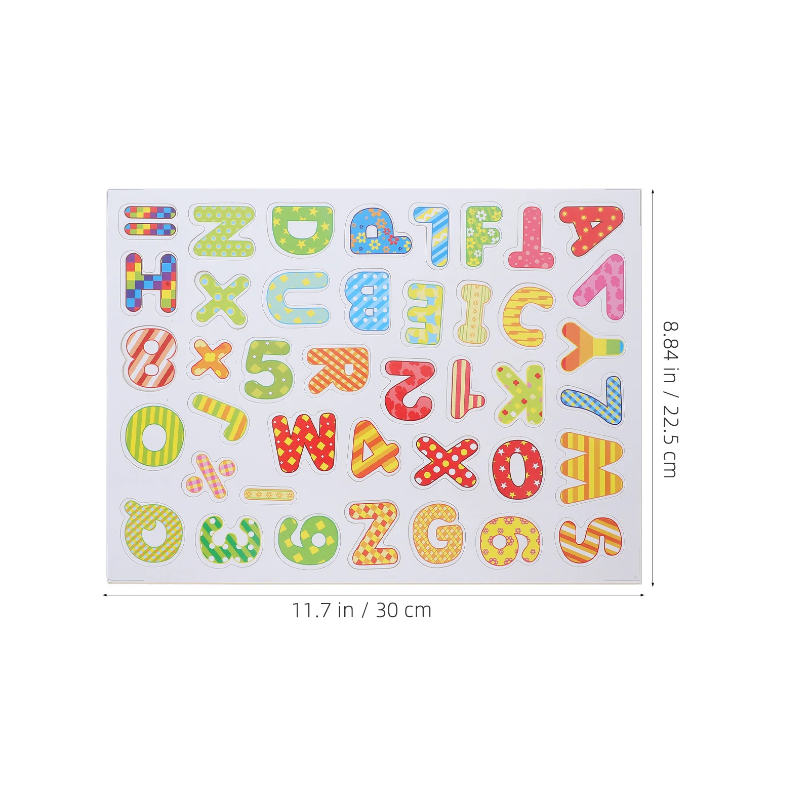 1세트 나무 자석 알파벳 및 숫자 글자 컬러풀 ABC 학습 교육용 자석 유아 조기 문해력 교육용