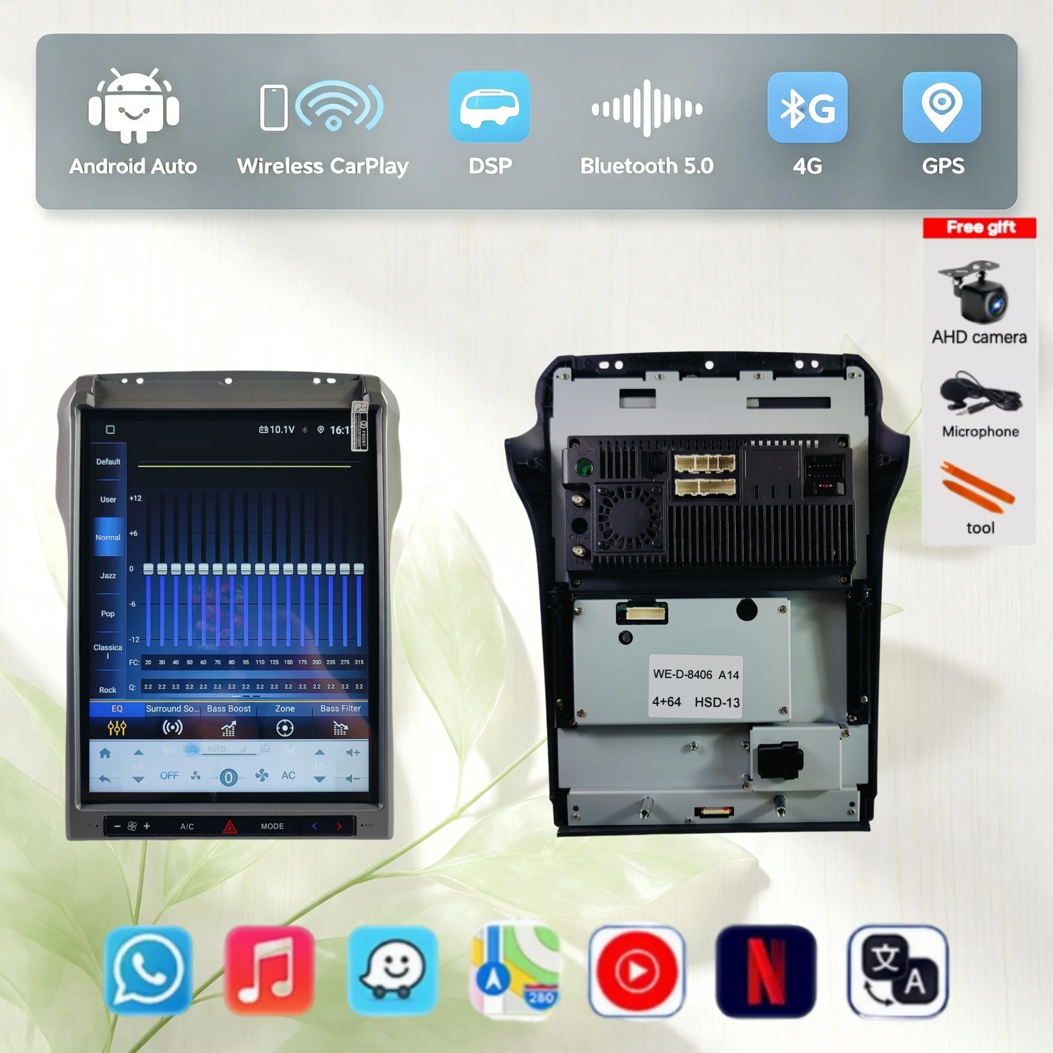 J 12.1inch Android 14.0 For Ford F250 F-250 F 250 F350 F-350 F 350 2013-2016 GPS Navi Carplay Car Multimedia Player Radio Stereo