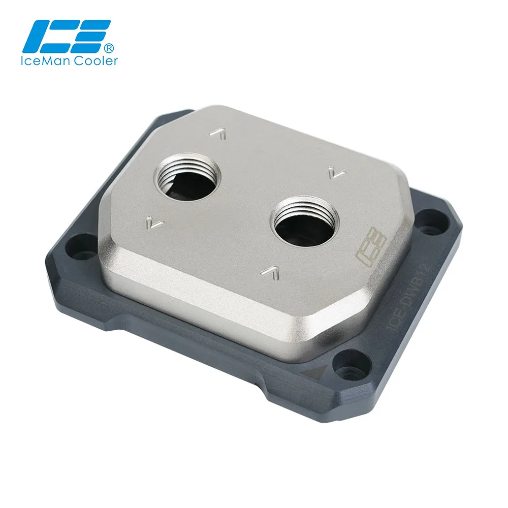 IceManCooler Delid Die Cooler do procesorów Intel 1700, AMD AM5, w pełni miedziany blok wodny Core Touch, mikrokanale 0,15 mm, ICE-DWB12