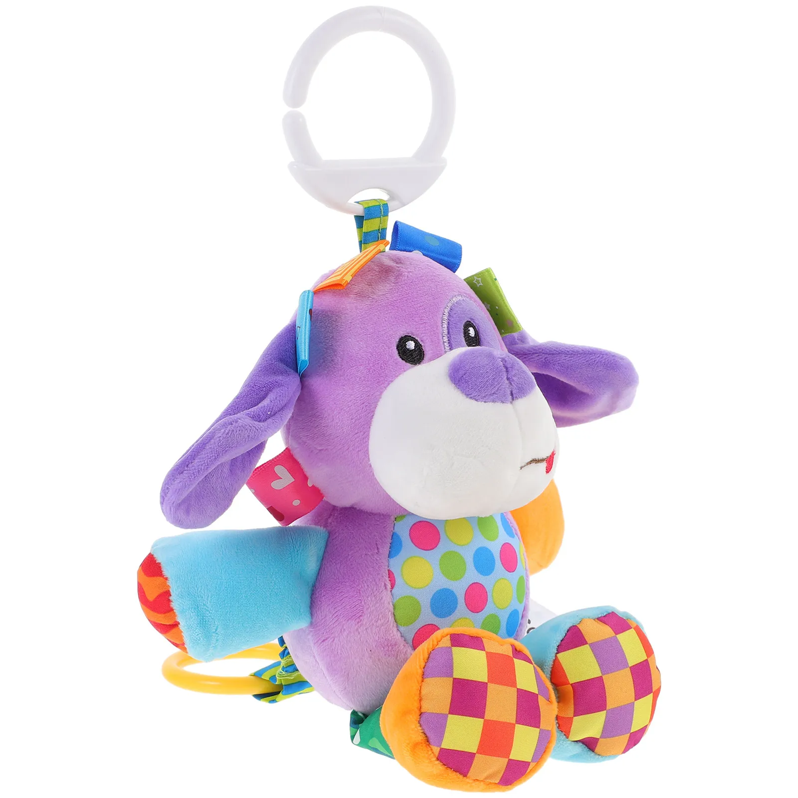 purple-early-childhood-educational-soft-dog-ring-pacify-infant-newborn-crib-interactive-bell-sensory-development-baby