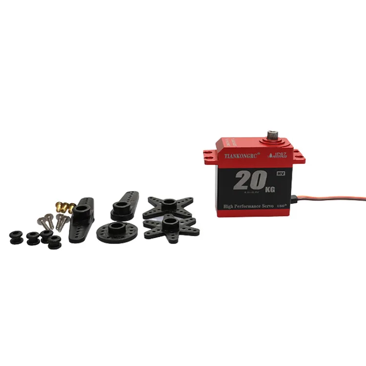 Étanche RC Servo TK-20MG 20KG 180/270/360 Résistant À Grande Vitesse En Métal Engrenage Numérique Moteur Baja Servos pour 1/10 1/12 RC Voitures Robot