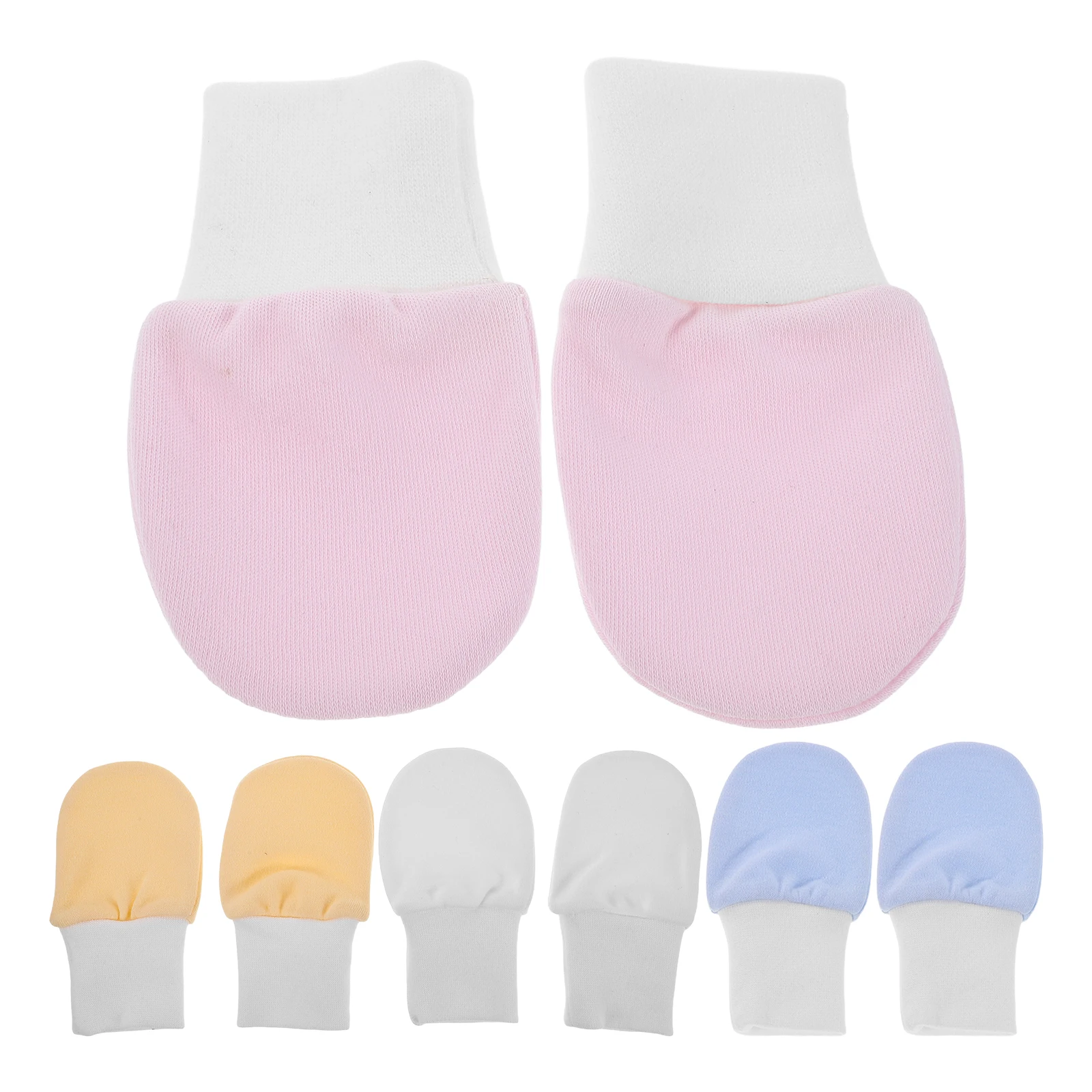 

Anti Scratch Gloves Newborn Infant Girl Hand Mittens No Scratches