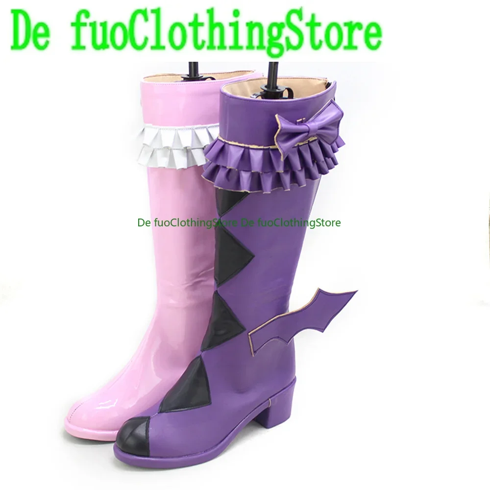 Pretty Rhythm Aurora Dream Kurisu Kaname Cosplay Shoes Boots Game Anime Carnival Party Halloween Chritmas DefuoClothing Shoes