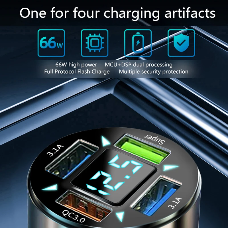 Clearance_The Four-port Total66W Super Fast Charger Is Suitable for 12-24V Models_Continuous updates image 4