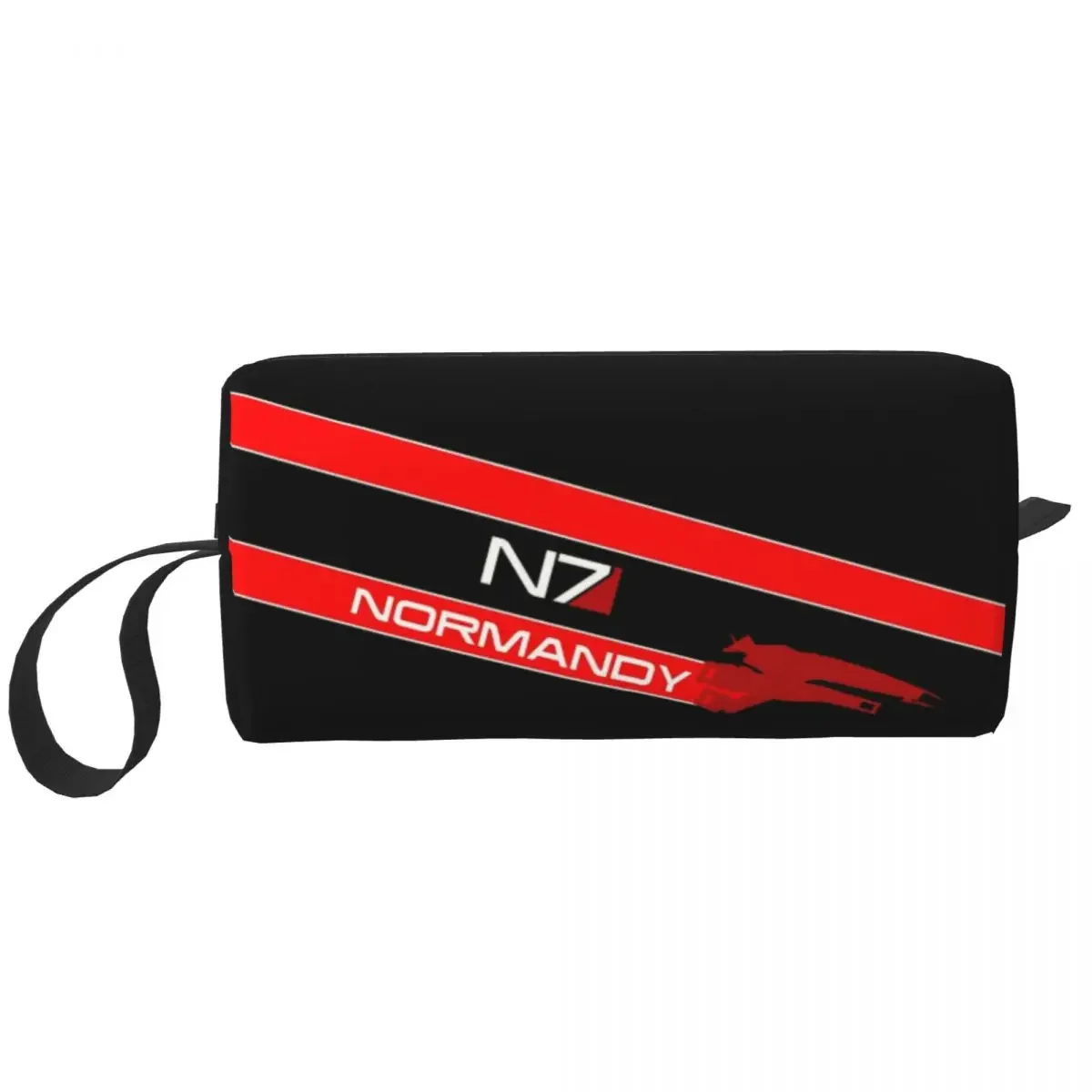 Travel Normandy Video Game N7 Toiletry Bag Mass Effect Alliance Makeup Cosmetic Organizer Beauty Storage Dopp Kit Box