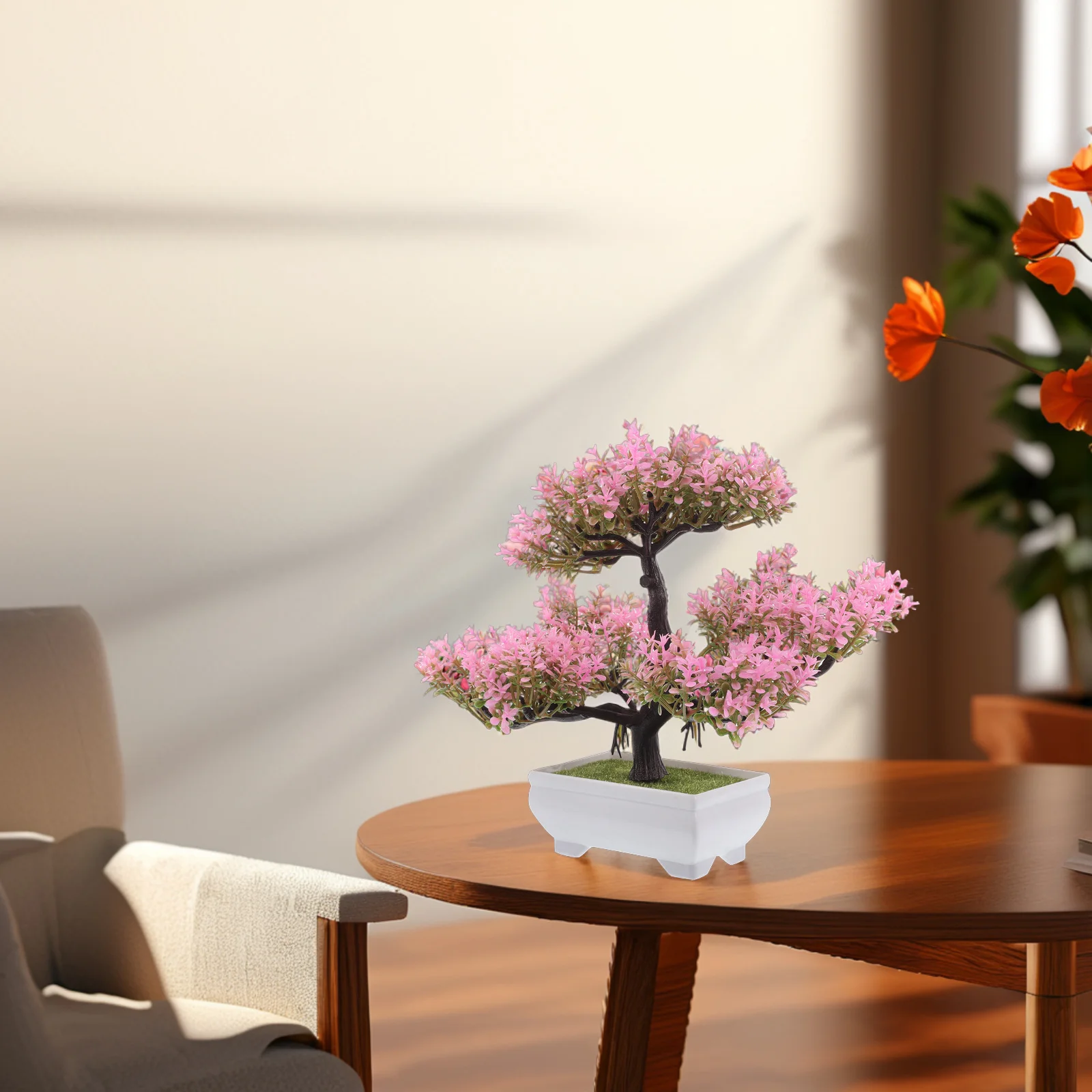 

Small Artificial Bonsai Tree Realistic Fake Plant for Bookshelf Entryway Decor Office Home Space Green Touch Faux Bonsai