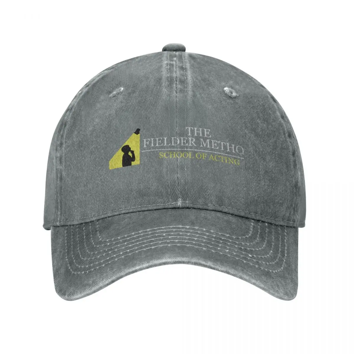 The Fielder Method School of Acting Studio The Rehearsal Logo (dark background) Cap Cowboy Hat beach Hat male Women's