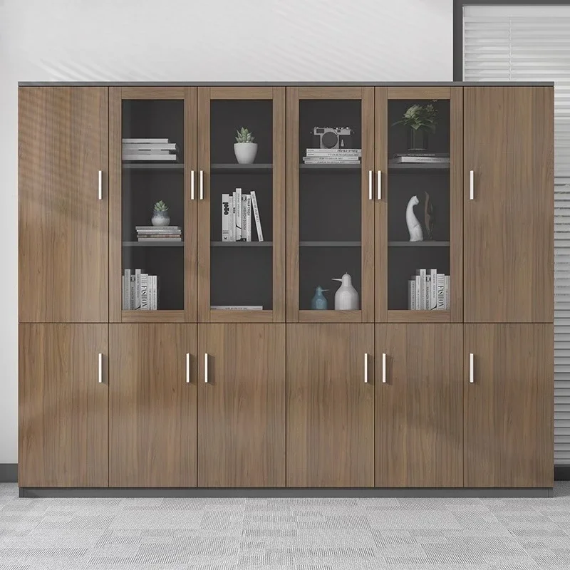 خزانة ملفات ممتازة، خشبية عالية وبسيطة وحديثة، خزانة ملفات، خزانة بيانات، خزانة كتب، مكتب #3