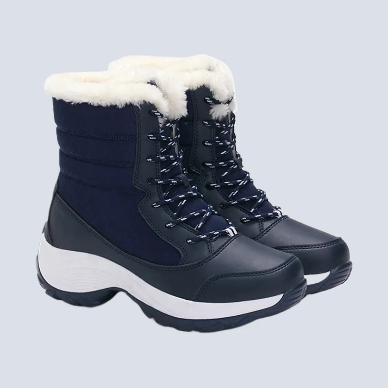 

Woman Flat Keep Warm Boots Ladies Casual Plush Botas Mujer Winter Snow Boots Women New Ladies Platform Shoes
