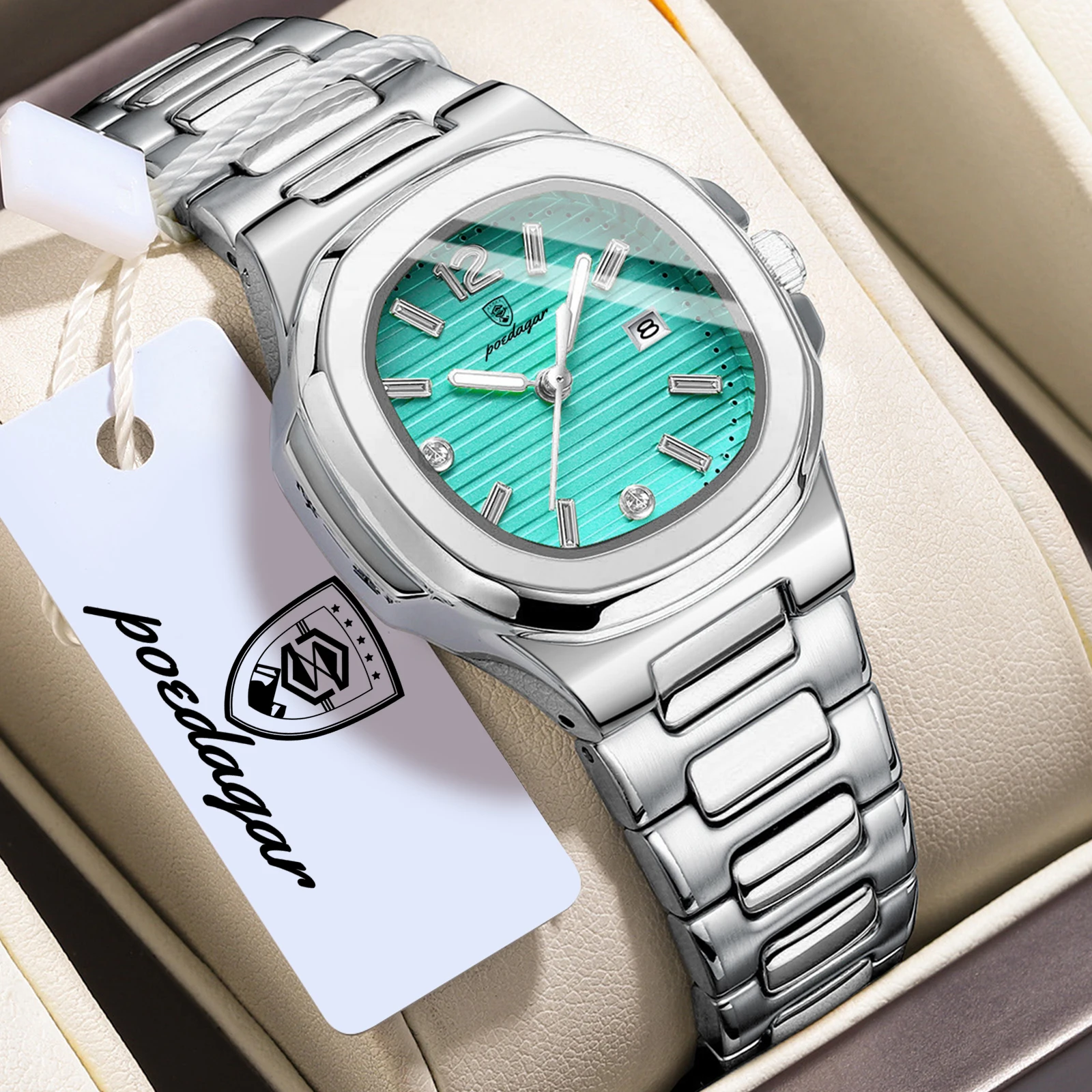 Waterproof Diving Watch - POEDAGAR Top Fashion Women's Watches Luminous