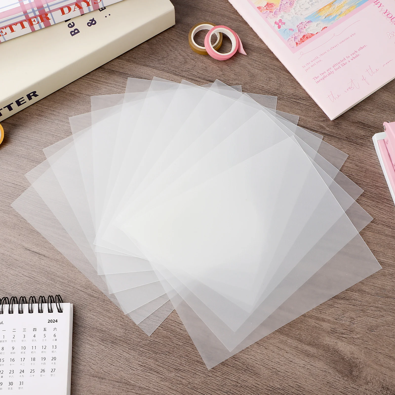 

12pcs 3D Printing Pen Accessories PVC Transparent Blank Stencil Sheets Reusable Washable for Cutting Machine Home Decor