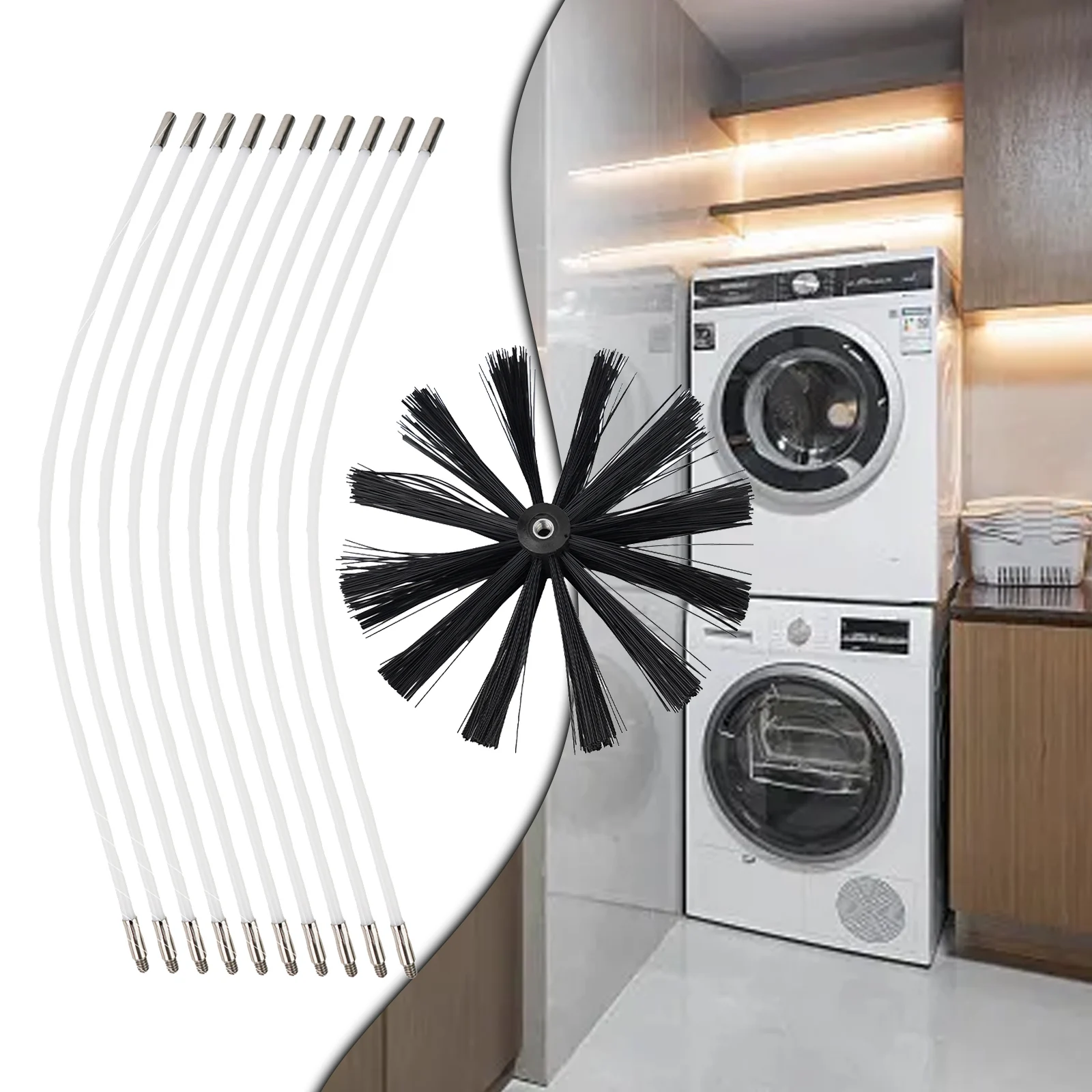 Accessories Practical Brush Black + White Soft Cloth 10cm In Diameter 4/12pcs Black+White Nylon Parts Rod Soft cloth Assembly