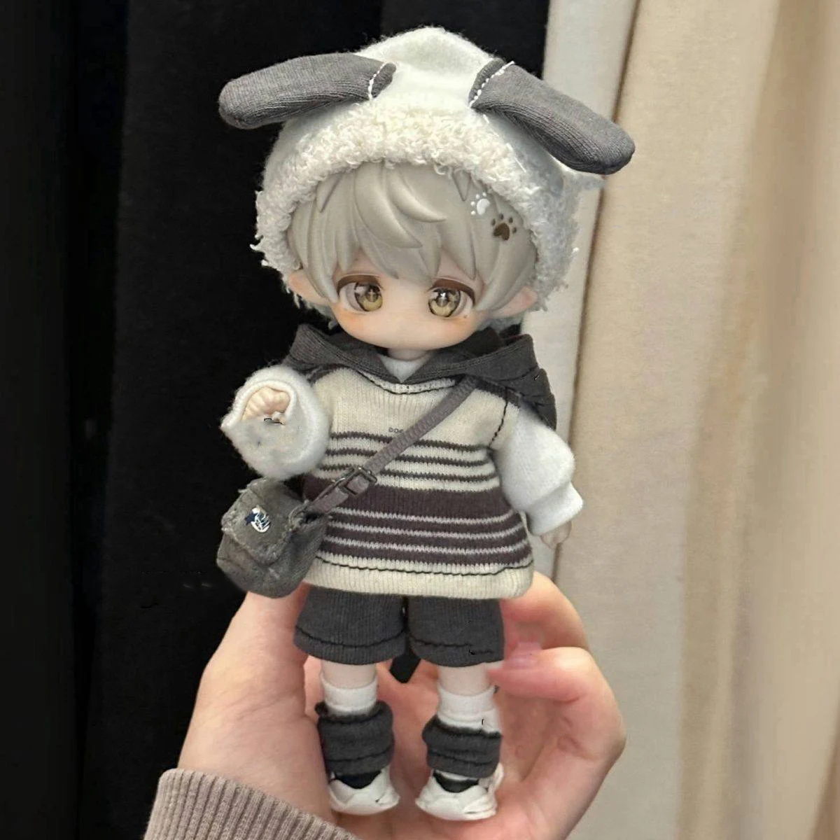 

OB11 Clothes Set Tops + Pants + Hat Cute Puppy Outfit For P9 YMY GSC OB11 Body 1/12 Doll Clothing Accessories No Doll A2542
