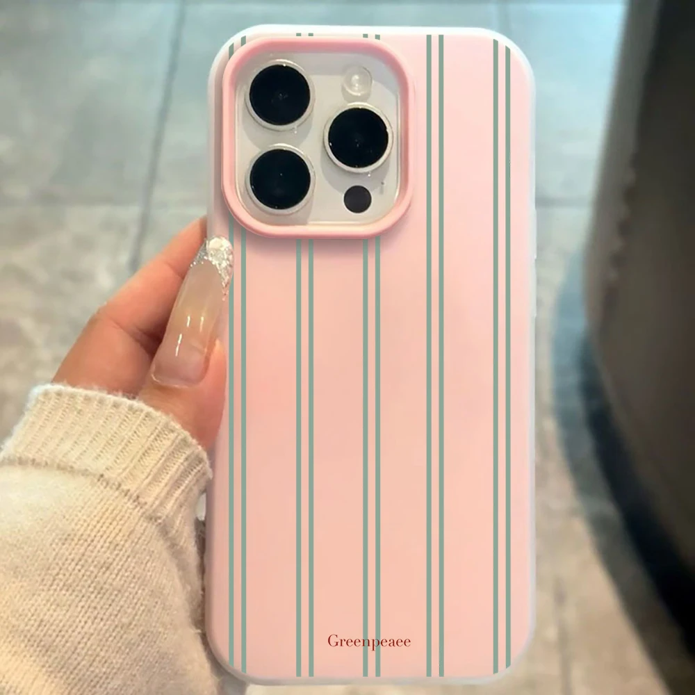 Luxury Striped Pattern Phone Case For Samsung Galaxy S21 S25 S24 S23 Ultra S22 Plus FE A36 A35 A34 A57 A56 A55 A54 5G Soft Cover